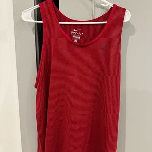 Red Nike large tank top